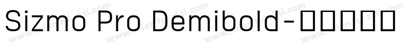 Sizmo Pro Demibold字体转换